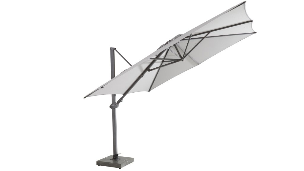 4 seasons outdoor siesta  Ampelschirm 300x300cm antraciet mid grey