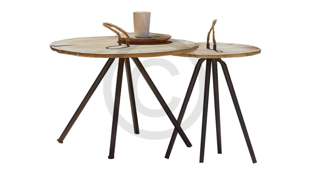 applebee elle coffee table set teak