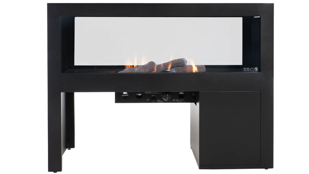 cosi fires vista feuertisch Cosivista Divider Durchsichtiger Kamin