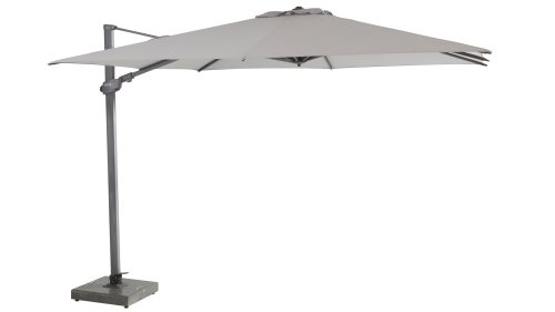 4 seasons outdoor siesta premium Ampelschirm 300x300cm antraciet mid grey 3